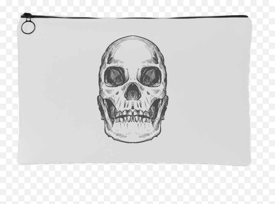 Download Hand Drawn Anatomical Human - Skull Png,Skull Drawing Png