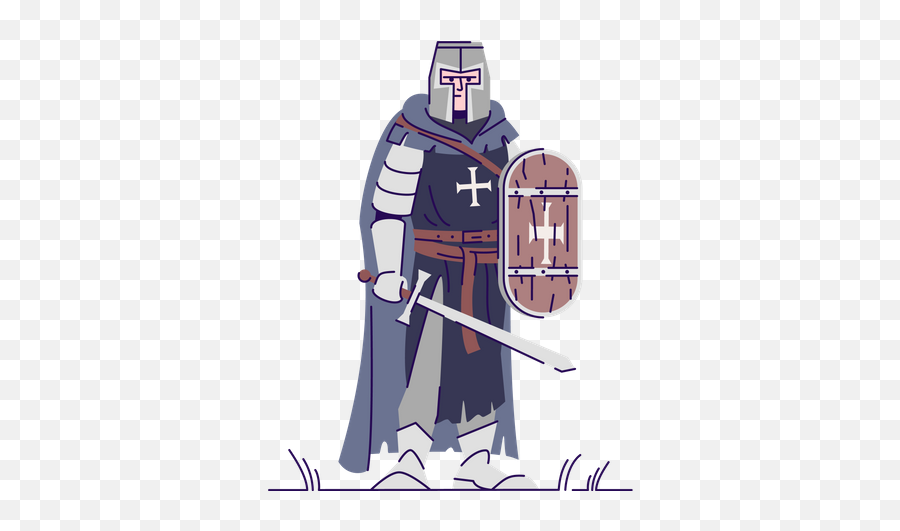 Armor Icon - Download In Gradient Style Dibujo De Un Caballero Medieval Png,Rpg Armor Icon