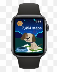 Puppy Walk Virtual Pet Step Counter For Apple Watch - PRcom Series 4 png