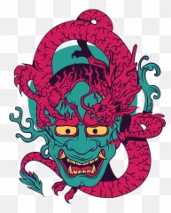Demon Chinese Dragon Yoga Mat Png