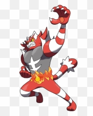 Shiny Incineroar By Fellerup - Pokemon Alola Fire Types Png,Incineroar Png