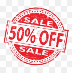 Download Free Png 50 Off No Background - Tag Discount
