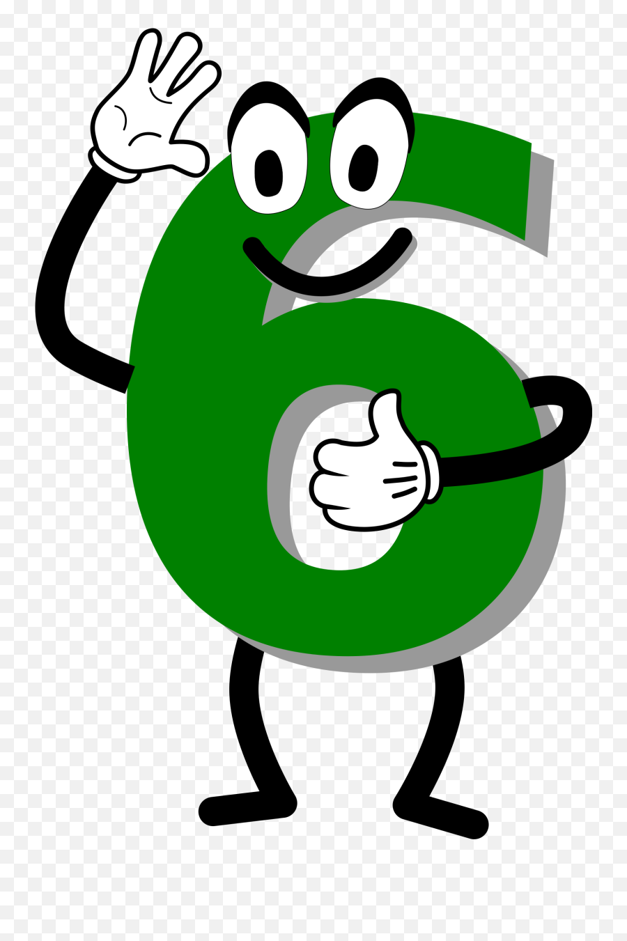Number 6 Clipart Green - Number 6 Clip Art Png,Number 6 Png