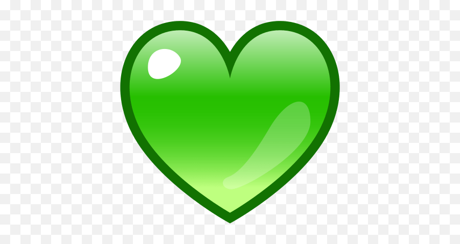 Green Heart Emoji For Facebook Email U0026 Sms Id 12936 - Purple Heart Png Transparent,Facebook Heart Png