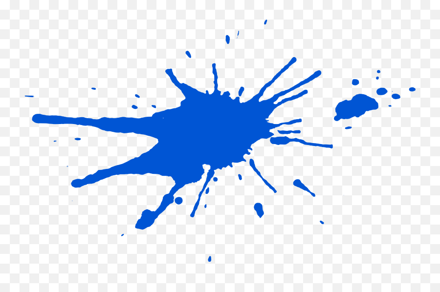 Blue Paint Splatters Transparent - Blue Paint Splatter Png,Blue Splash Png