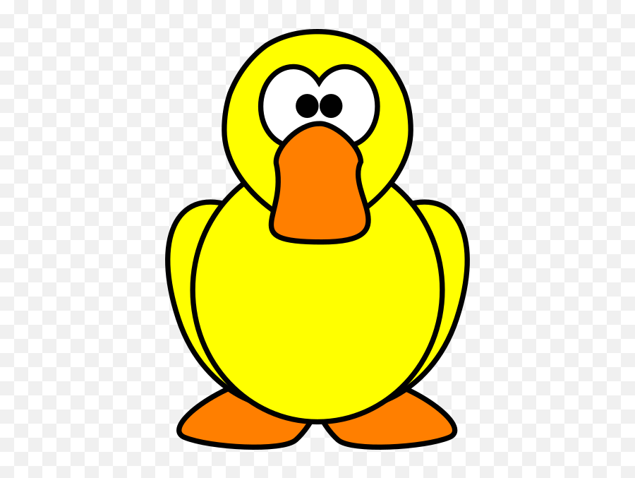 Yellow Duck Clip Art - Cartoon Goose Png,Duck Cartoon Png