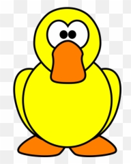 Yellow Duck Clip Art - Cartoon Goose Png,Duck Cartoon Png
