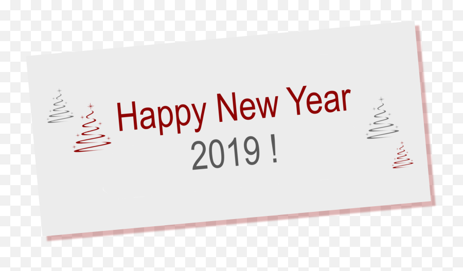Happy New Year - Recyl Calligraphy Png,Happy New Year 2019 Png