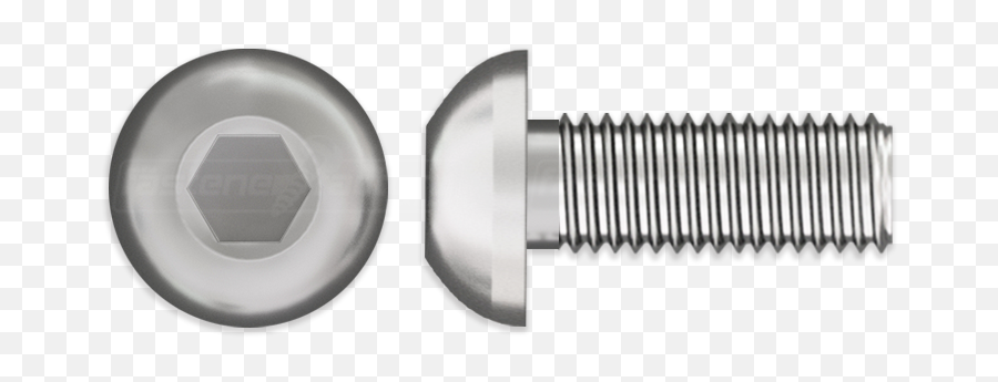 Stainless Hex Socket Countersunk Screw - Cup Head Bolt Allen Png,Bolt Head Png
