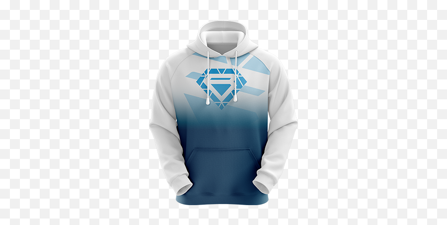 Ms Bluewhite Fade Pro Hoodie - Hoodie Png,White Fade Png