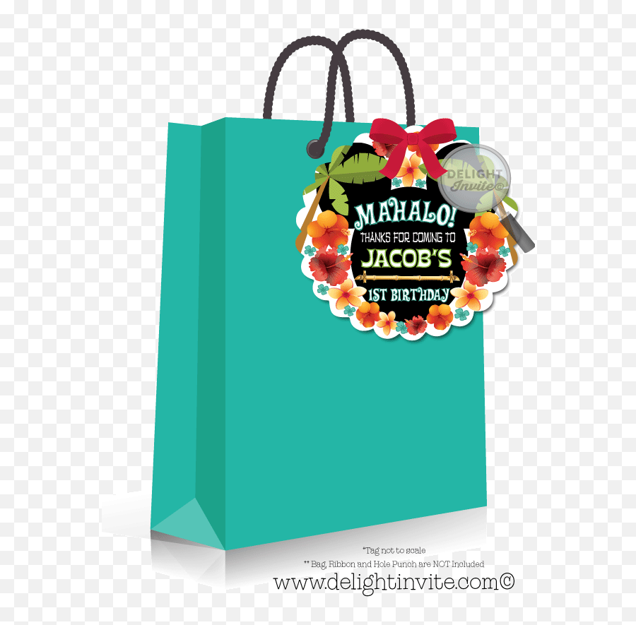 Luau Png - Mickey And Minnie Hawaiian Luau Party Favor Tags Portable Network Graphics,Luau Png