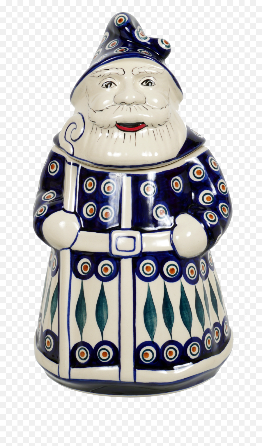 Santa Cookie Jar Peacock - Pottery Png,Cookie Jar Png