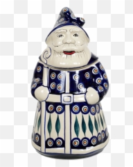 Santa Cookie Jar Peacock - Pottery Png,Cookie Jar Png