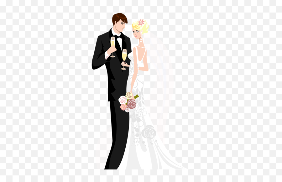 Wedding Png Clipart Bride And Groom Transparent Images - Vectores De Boda,Bride And Groom Png