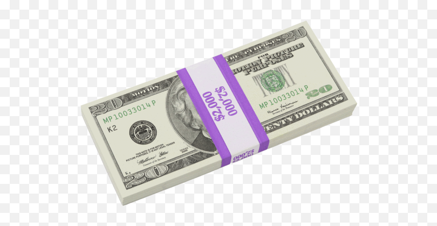The Official Industry Standard Prop Money - 2000 Stack Png,Money Stacks Png