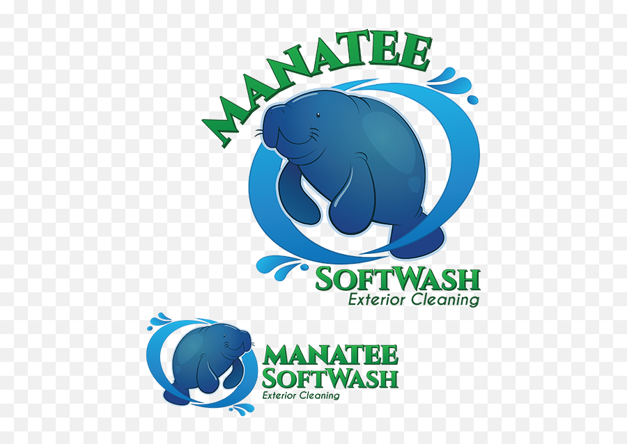 Manatee Softwash U2022 Systems - Clip Art Png,Manatee Png