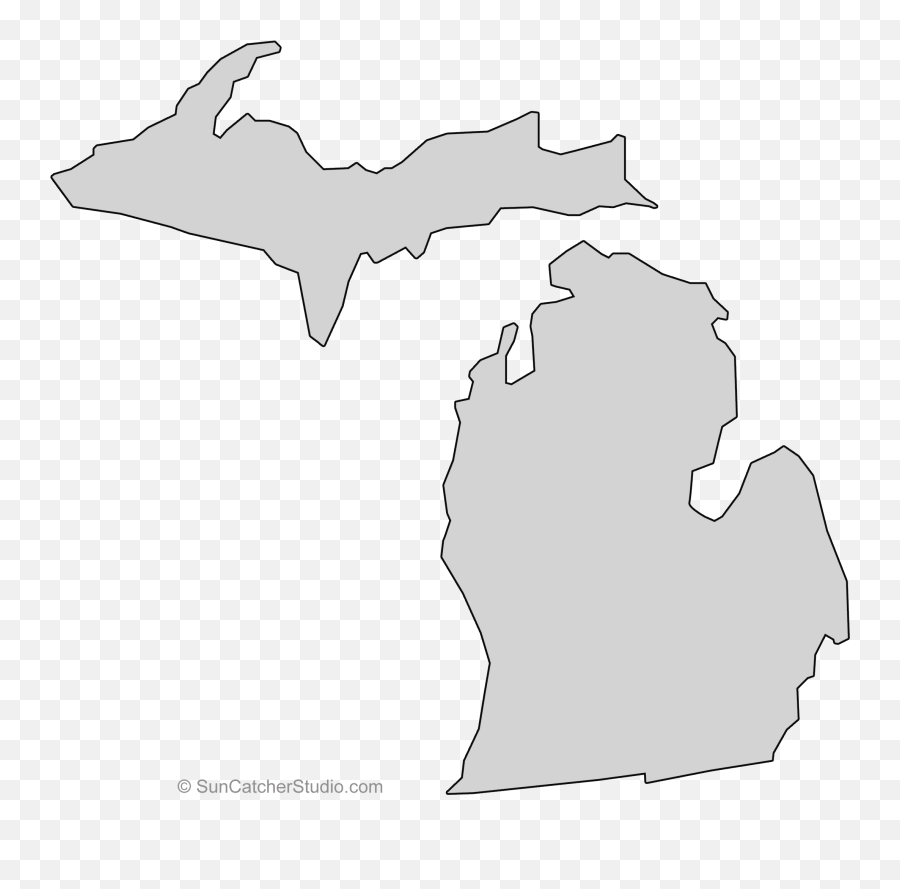 Png Shape State Stencil Clip Art - Neighborhood Legal Services Michigan,Michigan Outline Png