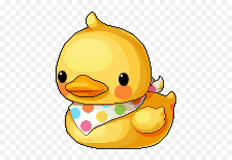 Yellow Duck Png - Kawaii Pixel Tumblr Kawaiipixel Duck Kawaii Rubber Duck Png,Ducks Png