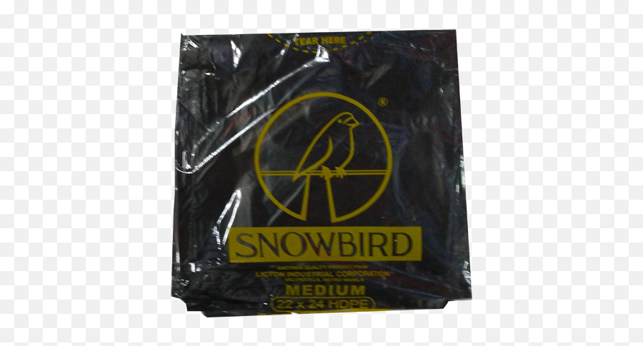 Snowbird Trash Bag Black Medium 22x24 10s - Paper Png,Trash Bag Png