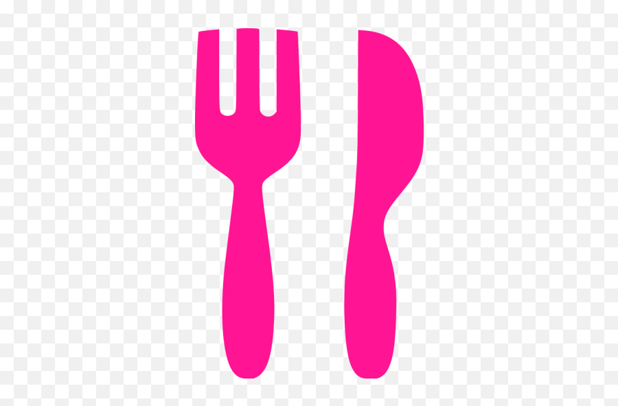 Deep Pink Restaurant 3 Icon - Free Deep Pink Fork Icons Fork And Knife Pink Png,Fork And Knife Png