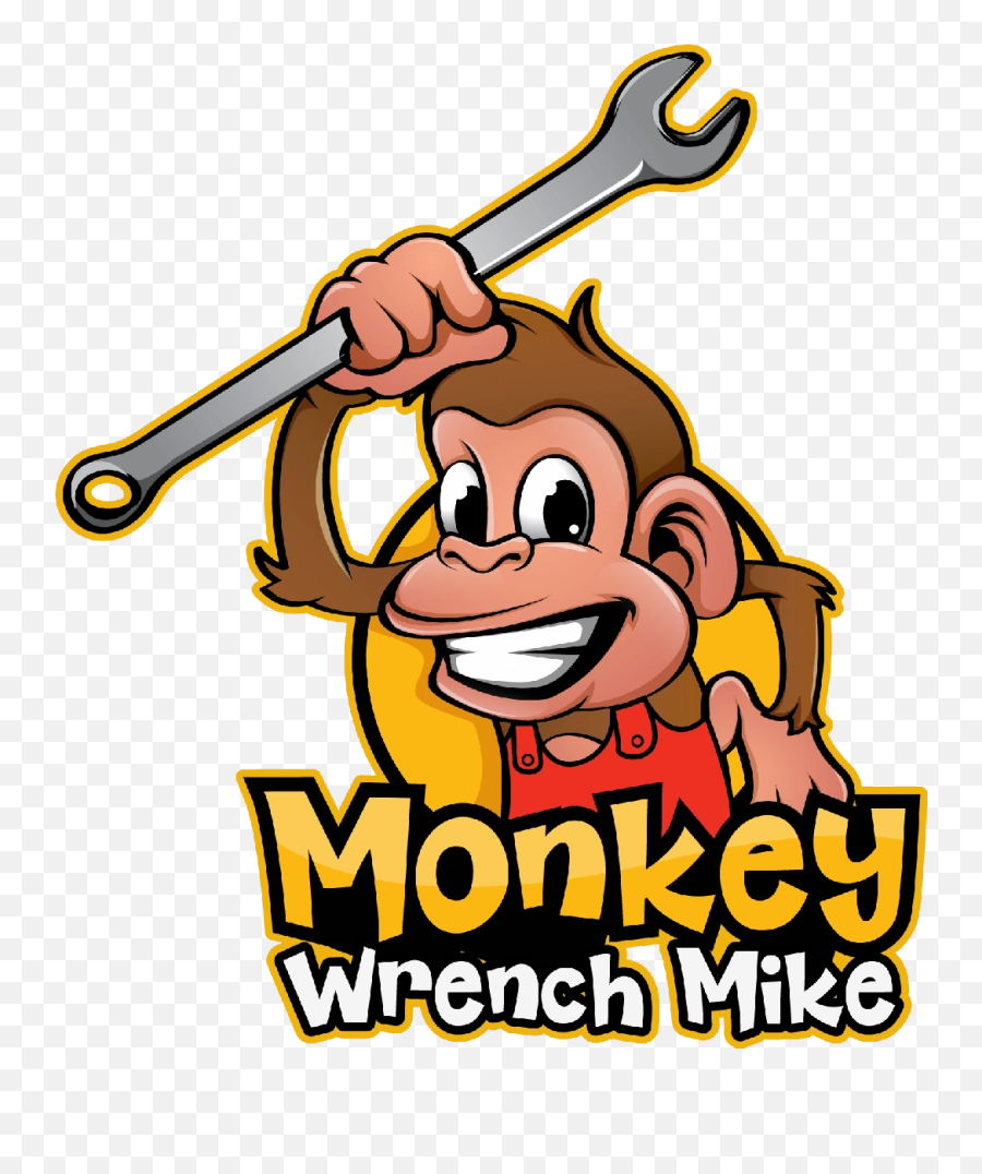 Monkey Wrench Mike - Monkey With Wrench Logo Png,Wrench Logo