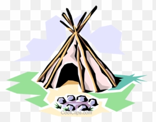 Indian Teepee Royalty Free Vector Clip Art Illustration - Clip Art Png,Teepee Png
