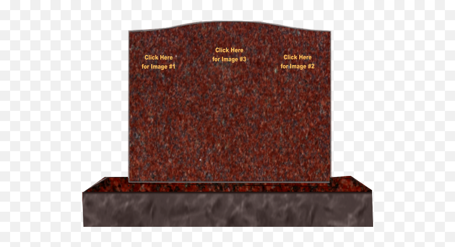 Red Single Monument 24inch Top 34inch Base Png Gravestone Transparent Background