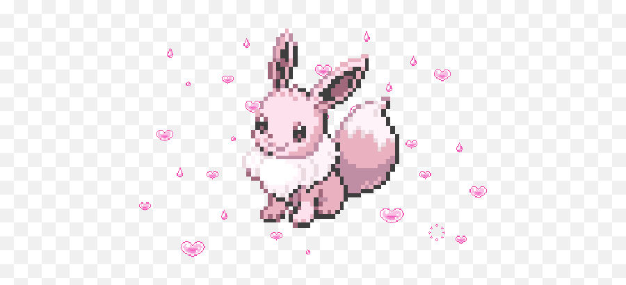 Images About Pokemon Gif - Pokemon Shiny Eevee Sprite Png,Pikachu Gif Transparent