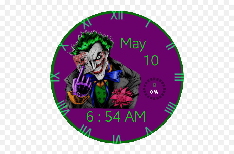 Joker Card U2013 Watchfaces For Smart Watches - Joker Rizxtar Png,Joker Card Png