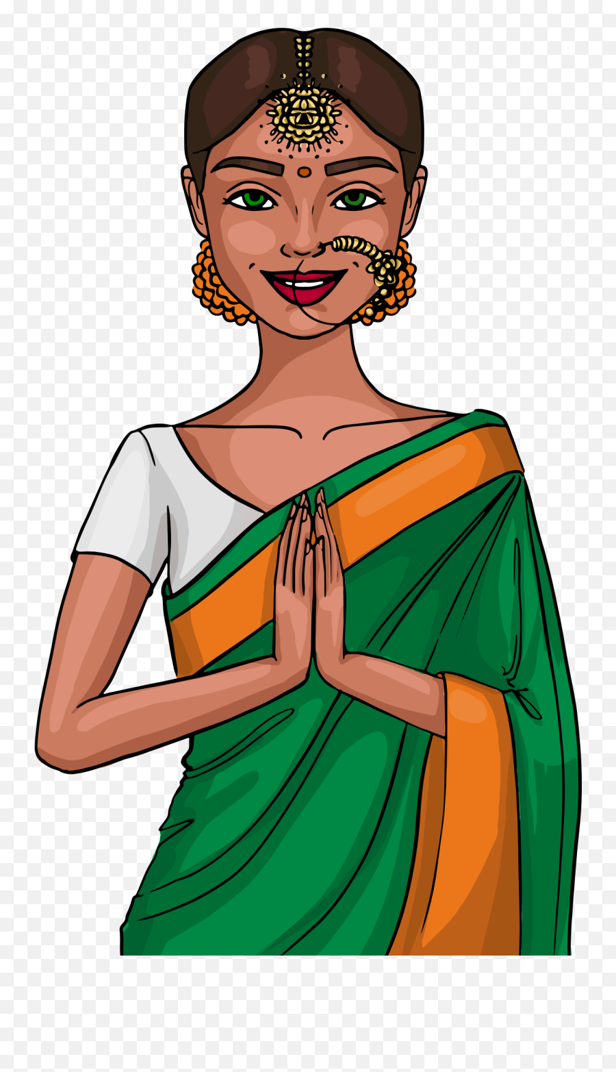Indian Girl Png Image Free Download Searchpngcom - Indian Freedom Fighters Gif,Indian Png
