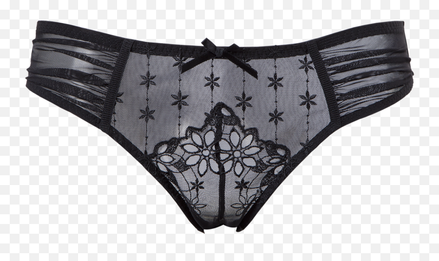 Cristal Pantie Fashion Style Lingerie Fw Underwear Full - Panties Black Transparent Png,Underwear Png