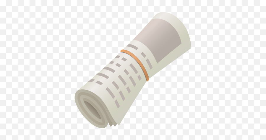 Rolled Up Newspaper Icon - Rolled Up Newspaper Png,Newspaper Icon Png