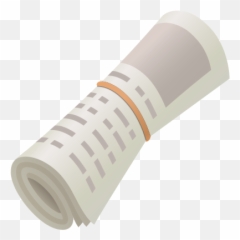 Rolled Up Newspaper Icon - Png