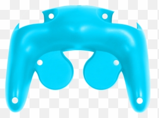 Aqua Blue Gamecube Controller - Back Of Gamecube Controller Transparent Png,Gamecube Controller Png