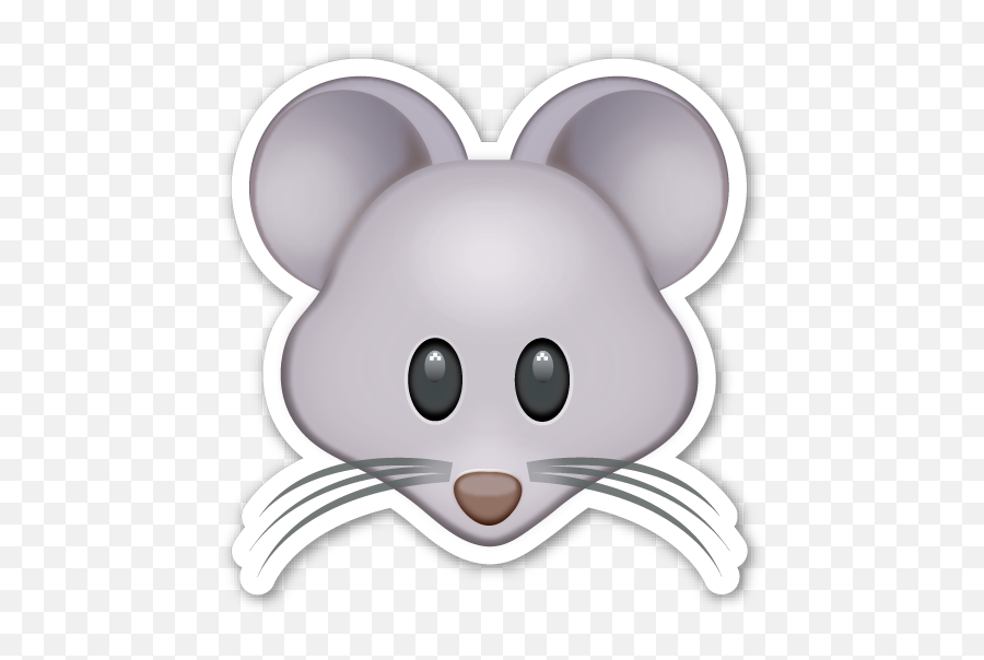 Mouse Face - Mouse Emoji Png,Negro De Whatsapp Png