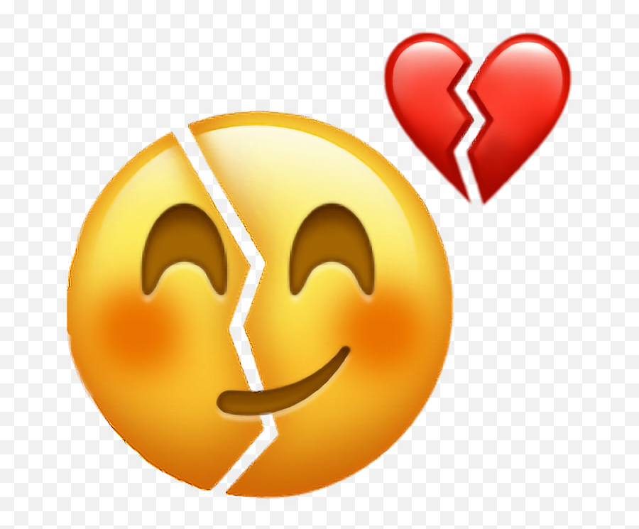 Smiley Emoji Sadness Broken Heart - Smiley Png Download Broken Heart Emoji,Heart Emojis Transparent