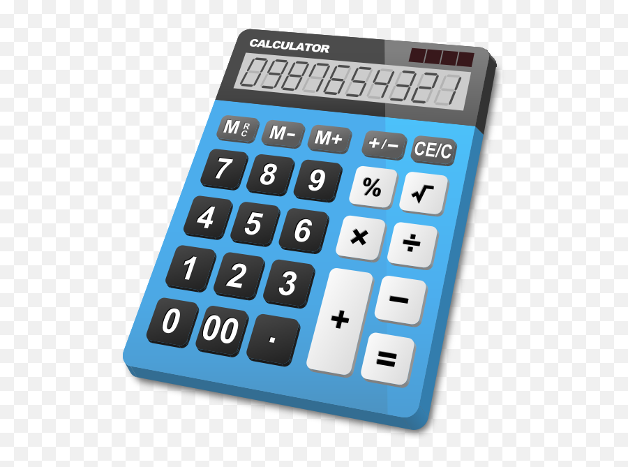 Calculator Light Blue Vector Icon - Transparent Icon Calculator Png,Calculator Icon Png
