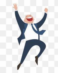 Happiness Clipart Entrepreneur - Excited Man png