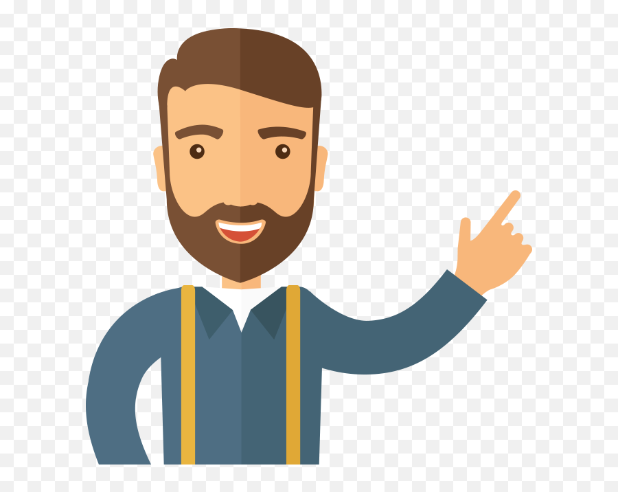 Man With Smartphone Vector - Person Pointing Vector Png,Person Pointing Png