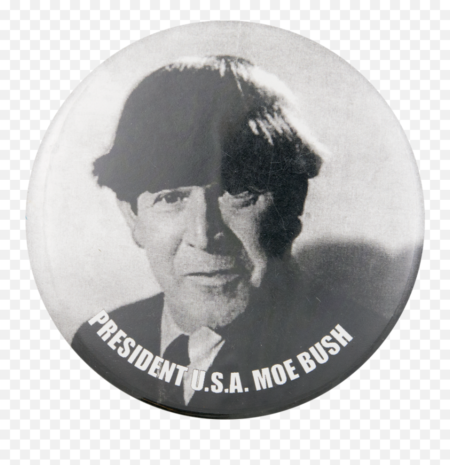 Moe Bush Busy Beaver Button Museum - Badge Png,George Bush Png