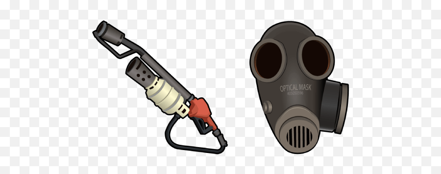 Team Fortress 2 Pyro Cursor U2013 Custom - Tf2 Pyro Mask Transparent Png,Team Fortress 2 Logo