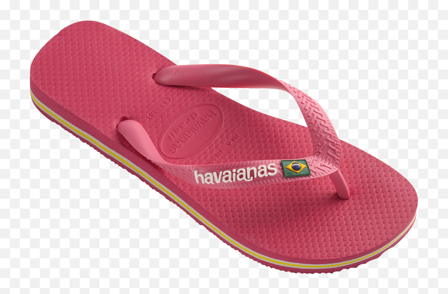 Havaianas Brasil Logo Sandal Neon Pink Flip Flop - Flip Flops Solid Png,Flip Flop Icon