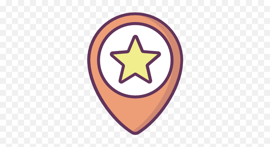 Location Star Pointer Point Free Icon Of Vol5 Icons - Language Png,Location Point Icon
