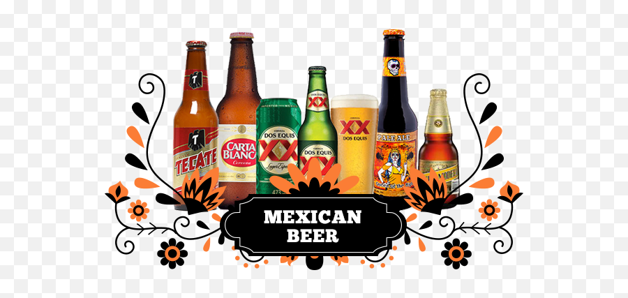 Download Liquor Clipart Mexican Beer - Mexican Cuisine Png Mexican Beers Background,Beer Clipart Transparent Background