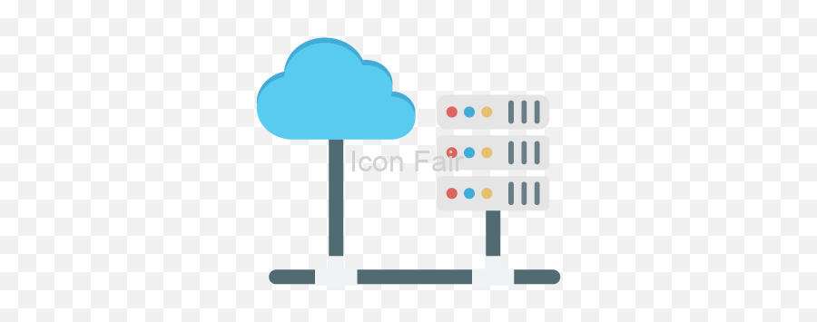 Free Cloud Hosting Data Color Vector Icon - Vertical Png,Cloud Icon Vector Free