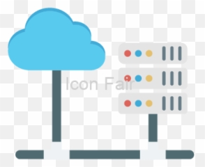 Free Cloud Hosting Data Color Vector Icon - Vertical png
