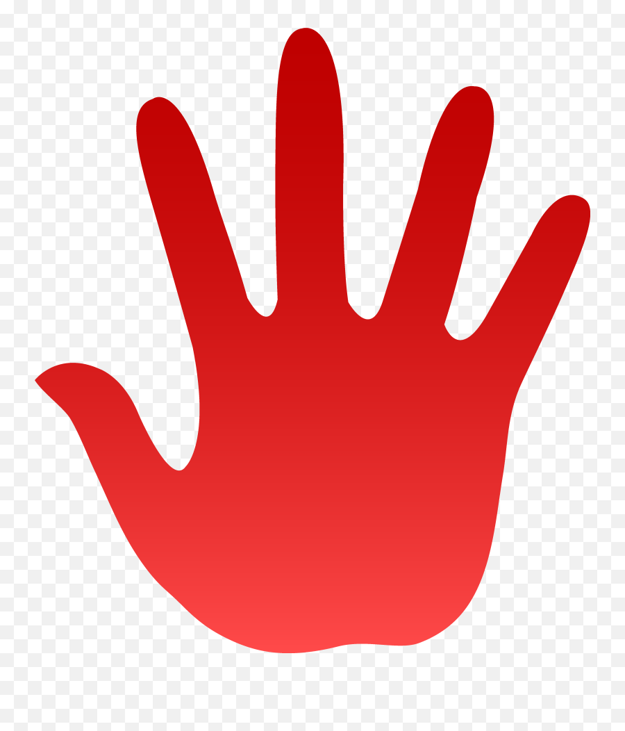 Free Handprints Png Download Clip Art - Red Hand Clipart,Bloody Handprint Png