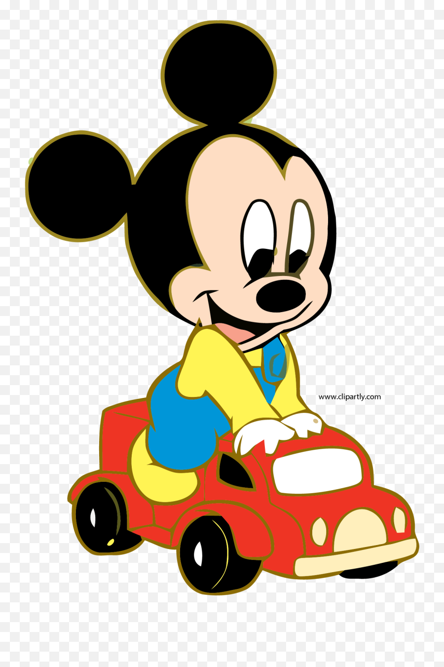 Mickey Toy Car Driving Clipart Png - Mickey Mouse Driving Car,Car Driving Png