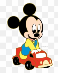 Mickey Toy Car Driving Clipart Png - Mickey Mouse Driving Car,Car Driving Png