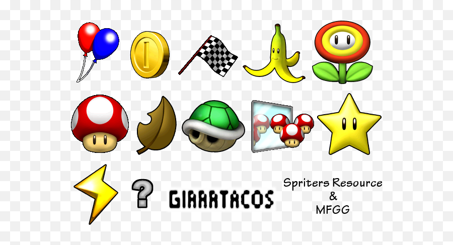 Download Mario Kart Wii Game Sprites - Mario Kart Wii Star Icon Png,Wiimote Icon